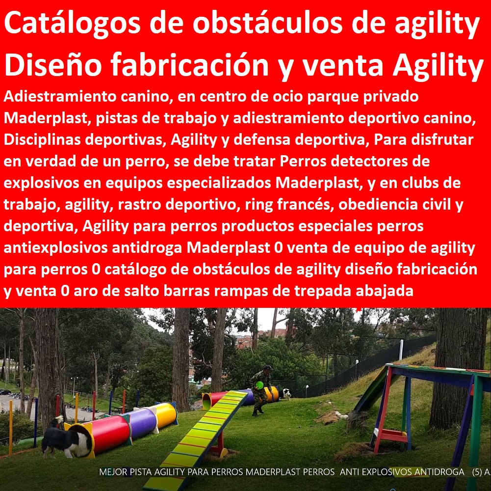 Agility para perros productos especiales perros antiexplosivos antidroga Maderplast 0 venta de equipo de agility para perros 0 catálogo de obstáculos de agility diseño fabricación y venta 0 aro de salto barras rampas de trepada abajada Agility para perros productos especiales perros antiexplosivos antidroga Maderplast 0 venta de equipo de agility para perros 0 catálogo de obstáculos de agility diseño fabricación y venta 0 aro de salto barras rampas de trepada abajada